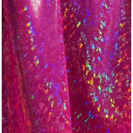 Lycra DISCO FUCHSIA ICE HOLOGRAM